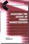 Assessing the extent of China's marketization. 9780754648789
