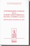 Universidades clásicas de la Europa mediterránea