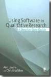 Using software in qualitative research. 9780761949237