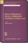 Diritto internazionale privato e cooperazione giudiziaria in materia civile