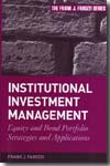 Institutional investment management. 9780470400944