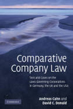 Comparative company Law. 9780521143790