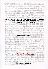 Las papeletas de voces castellanas de Luis de Usoz y Río