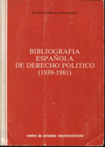 Bibliografía española de Derecho político