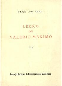 Lexico de Valerio Maximo. S-V.