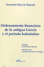 Ordenamiento financiero de la Antigua Grecia y el período helenístico. 9788490312865