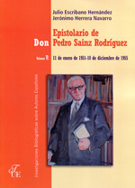 Epistolario de Don Pedro Sainz Rodríguez