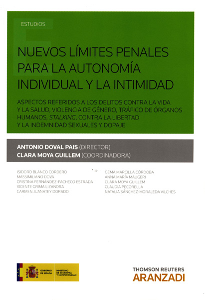Nuevos límites penales para la autonomía individual y la intimidad. 9788490981863