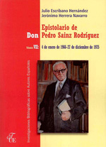 Epistolario de Don Pedro Sainz Rodríguez. 9788473928427