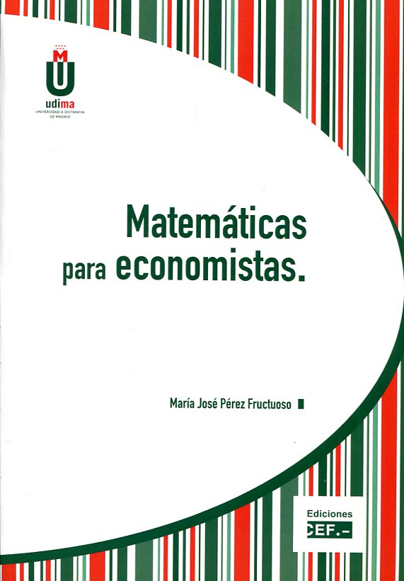 Matemáticas para economistas. 9788445432808