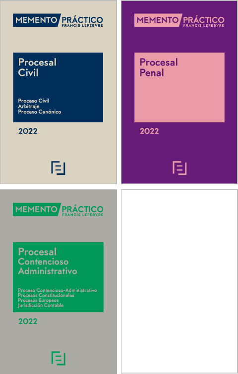 PACK MEMENTO PRÁCTICO-Procesal Civil 2022; Procesal Penal 2022; Procesal Contencioso Administrativo 2022