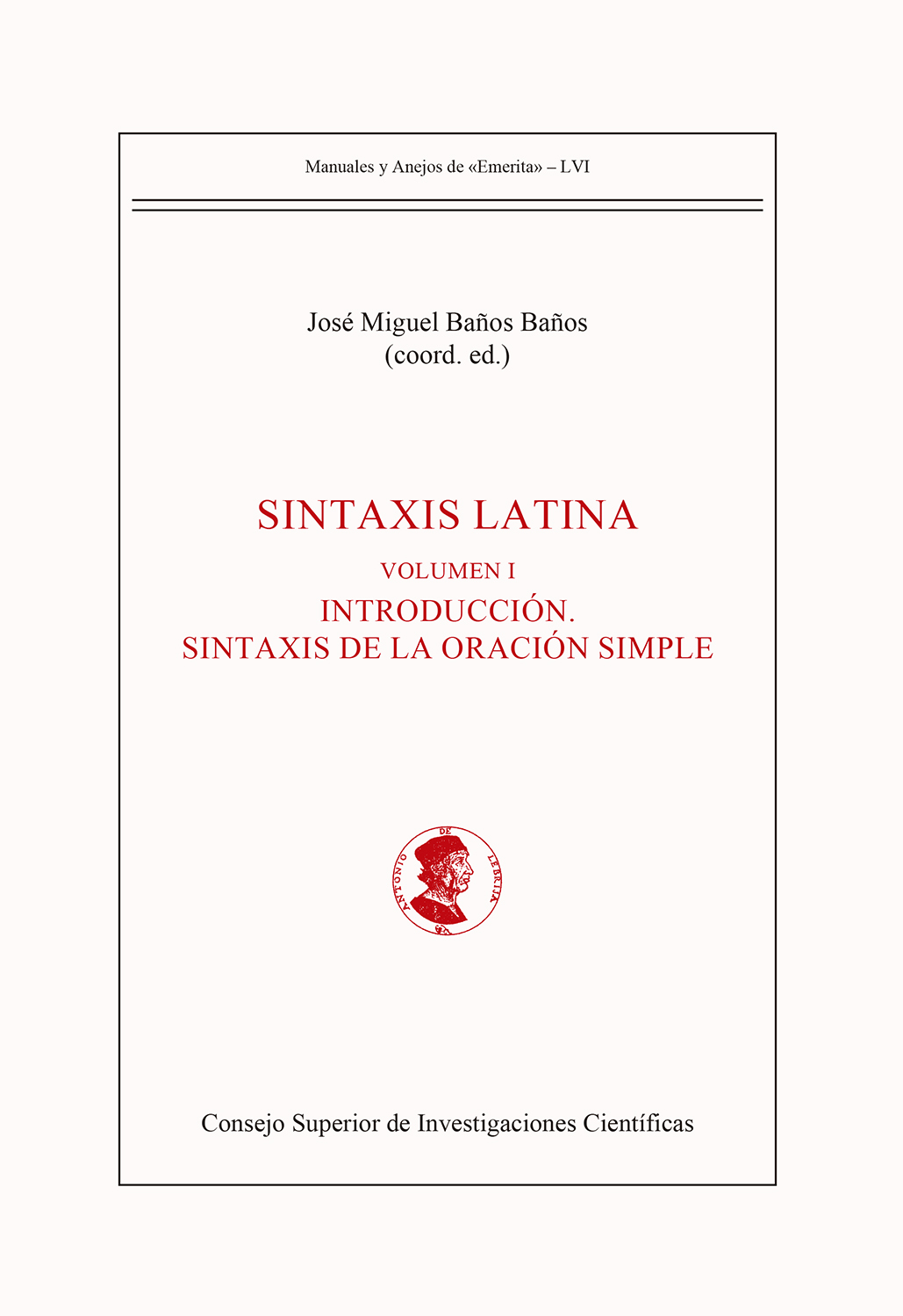 Sintaxis latina. 9788400108250
