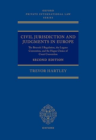 Civil jurisdiction and judgments in Europe
