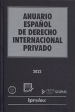 Anuario Español de Derecho Internacional Privado 2022