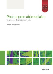 Pactos prematrimoniales. 9788490906934