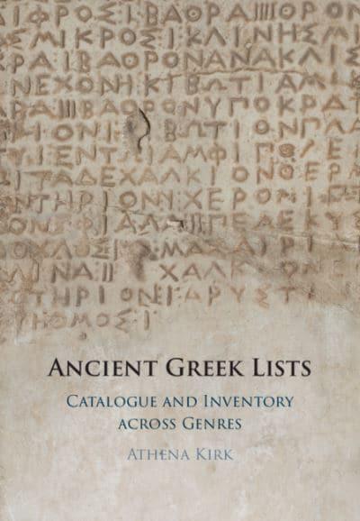 Ancient Greek lists. 9781108744959
