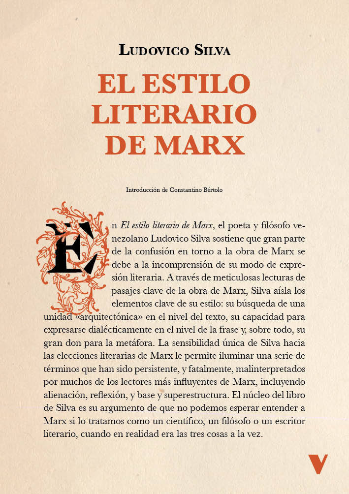 El estilo literario de Marx. 9788419719287
