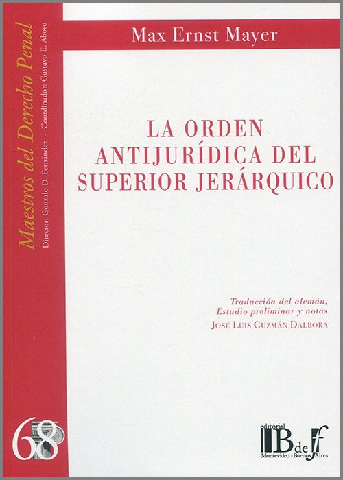 La orden antijurídica del superior jerárquico. 9789915684123